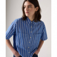 Camisas y Tops Camisa Levi's® Harlie Crop Double Dutch Stripe Nautical Blue  LEVI'S