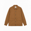 Chaquetas Hombre Sobrecamisa ANERKJENDT Akoscar Twill Golden Brown