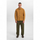 Chaquetas Hombre Sobrecamisa ANERKJENDT Akoscar Twill Golden Brown
