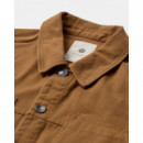 Chaquetas Hombre Sobrecamisa ANERKJENDT Akoscar Twill Golden Brown
