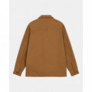 Chaquetas Hombre Sobrecamisa ANERKJENDT Akoscar Twill Golden Brown