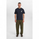 Camisetas Hombre Camiseta ANERKJENDT Akvillads Undyed Sky Captain