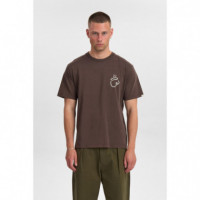 Camisetas Hombre Camiseta ANERKJENDT Akvillads Espresso Mulch