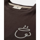 Camisetas Hombre Camiseta ANERKJENDT Akvillads Espresso Mulch