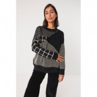 Jerséis y Sudaderas Suéter SKFK Ismene Negro