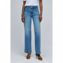 SALSA JEANS Pantalones Mujer Vaqueros Salsa True Straight Medium Wash