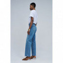 SALSA JEANS Pantalones Mujer Vaqueros Salsa True Straight Medium Wash