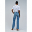 SALSA JEANS Pantalones Mujer Vaqueros Salsa True Straight Medium Wash