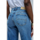 SALSA JEANS Pantalones Mujer Vaqueros Salsa True Straight Medium Wash