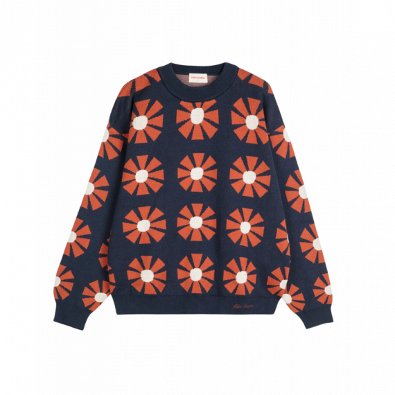 Jerséis y Sudaderas Jersey BOBO CHOSES Flower Jacquard Navy