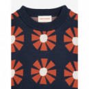 Jerséis y Sudaderas Jersey BOBO CHOSES Flower Jacquard Navy