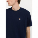 Camisetas Hombre Camiseta REVOLUTION 1425 Toa Navy Melange