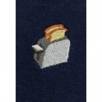 Camisetas Hombre Camiseta REVOLUTION 1425 Toa Navy Melange