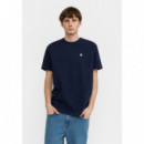 Camisetas Hombre Camiseta REVOLUTION 1425 Toa Navy Melange