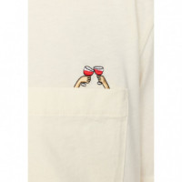 Camisetas Hombre Camiseta REVOLUTION 1426 Che Offwhite