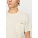 Camisetas Hombre Camiseta REVOLUTION 1426 Che Offwhite