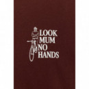 Camisetas Hombre Camiseta REVOLUTION 1428 Mum Burgundy