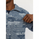 Camisas Camisa REVOLUTION Casual 3197 Blue