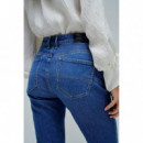 Vaqueros Mujer Vaqueros SALSA JEANS Faith Push In Cropped Flare Medium Wash