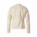 SALSA JEANS Chaquetas y Abrigos Chaqueta Salsa ante Light Pearl