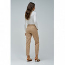 Pantalones Mujer Pantalón SALSA JEANS Chino Slim Fit Light Pearl