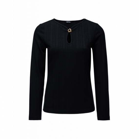 Camisetas Mujer Camiseta SALSA JEANS Punto Acanalado Black