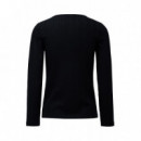 Camisetas Mujer Camiseta SALSA JEANS Punto Acanalado Black