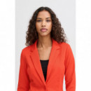 Chaquetas Mujer Blazer ICHI Kate Poppy Red