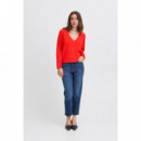 Jerséis y Sudaderas Jersey ICHI Dasila Fiery Red