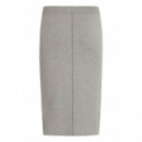 Falda ICHI Ballia Grey Melange