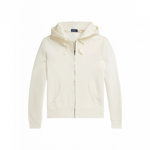 Chaquetas Hombre Sudadera POLO RALPH LAUREN de Felpa Teñida en Prenda Color Crema