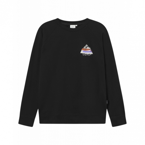 Jerséis y Sudaderas Sudadera DEDICATED Malmoe Cut Out Mountain Black