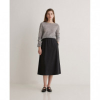 Falda YERSE MIDI Alba Antracita