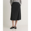 Falda YERSE MIDI Alba Antracita