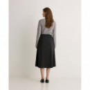 Falda YERSE MIDI Alba Antracita