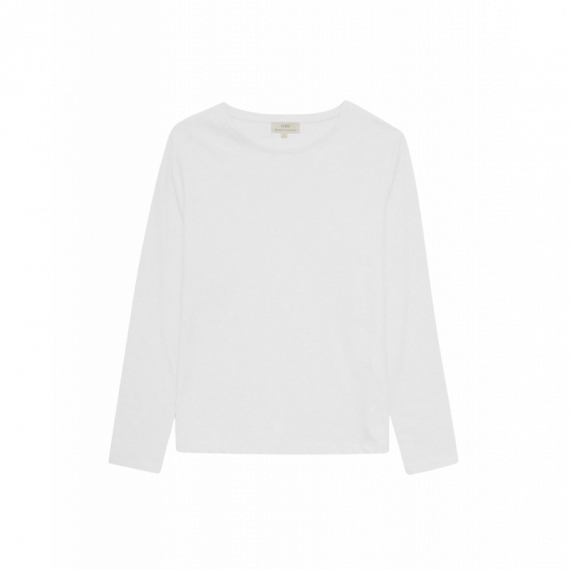 Camisetas Mujer Camiseta YERSE Manga Larga Blanco