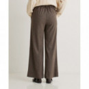 Pantalones Mujer Pantalón YERSE Alba Marrón