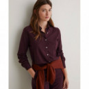 Blusas y Camisas Camisa YERSE Chantal Popelín Berenjena