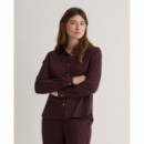 Blusas y Camisas Camisa YERSE Chantal Popelín Berenjena