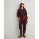 Blusas y Camisas Camisa YERSE Chantal Popelín Berenjena