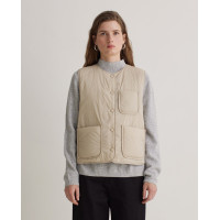 Chaquetas Mujer Chaleco YERSE Thelma Water Repellent Crudo