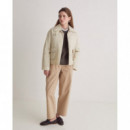 Chaquetas Mujer Chaqueta YERSE Thelma Water Repellent Crudo