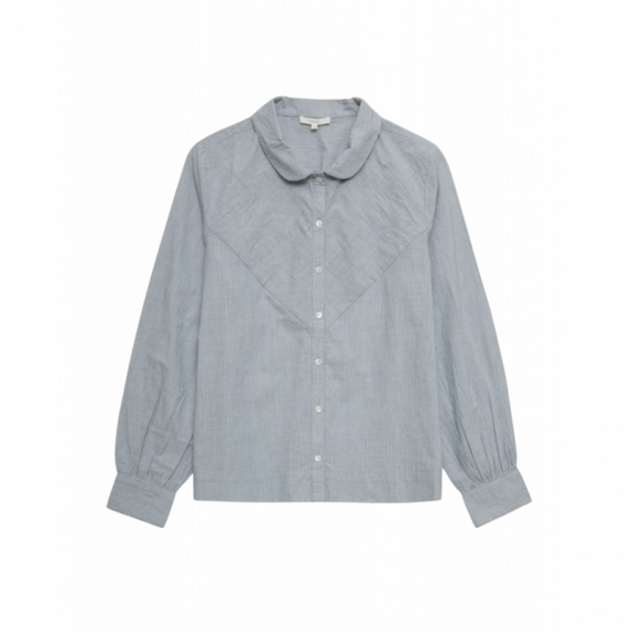 Blusas y Camisas Camisa YERSE Augusta Rayas Azul Marino