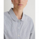 Blusas y Camisas Camisa YERSE Augusta Rayas Azul Marino