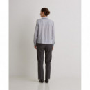 Blusas y Camisas Camisa YERSE Augusta Rayas Azul Marino