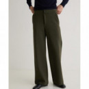 Pantalones Mujer Pantalón YERSE Maia Caqui