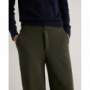 Pantalones Mujer Pantalón YERSE Maia Caqui