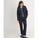 Chaquetas Mujer Chaqueta YERSE Joanna Azul Marino