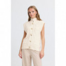 Chaqueta Mujer Chaleco ICHI Destan Sandshell