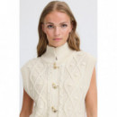 Chaqueta Mujer Chaleco ICHI Destan Sandshell